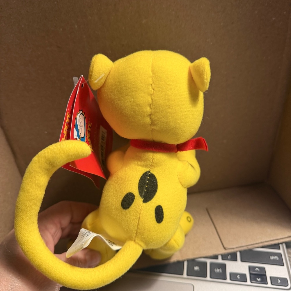 Eugene The Jeep Kelly Toy Plush Doll Popeye Vintage 2004 Rare 8" Posable Tail - Picture 9 of 9